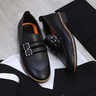 Siyah Blazer Ceket Yelek Ayakkabı Kombini
